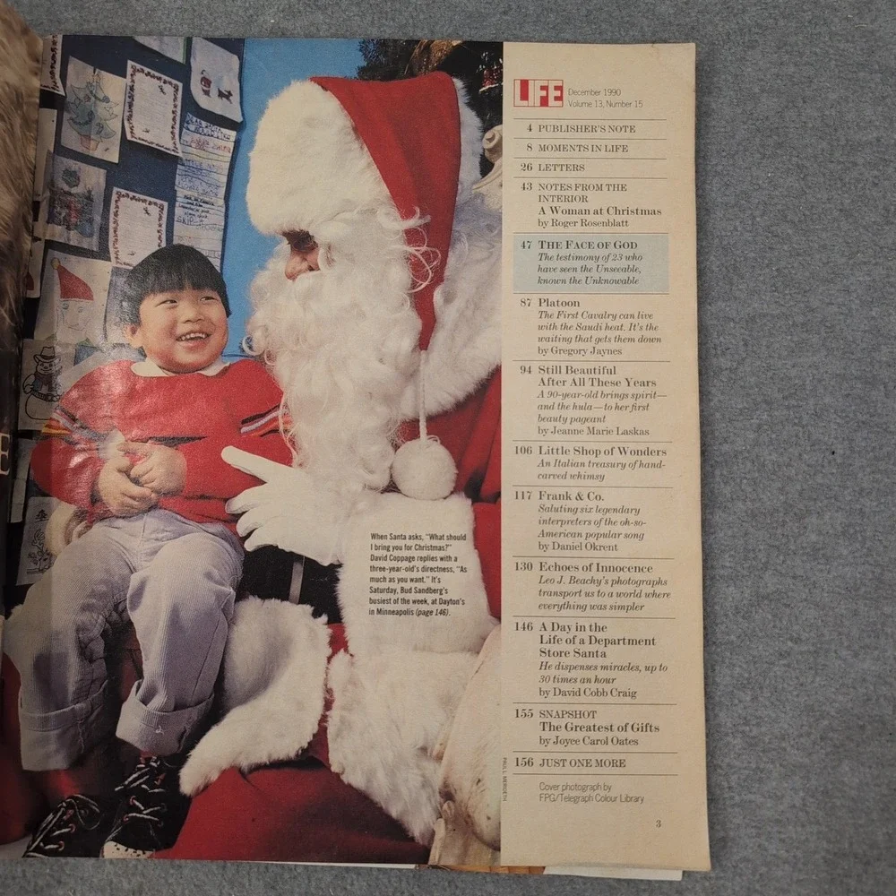 Life Magazine December‎ 1990 Who Is God Christmas Issue